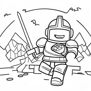 Epic Nexo Knights Battle Coloring Page 60763-48900