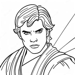 Anakin Skywalker In Epic Battle Coloring Page 60773-48907