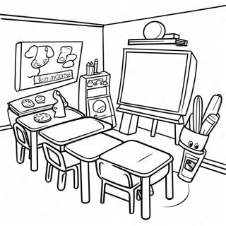 Fun Classroom Coloring Page 60823-48944