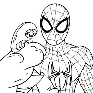 Spiderman Avengers Coloring Page 60842-48960