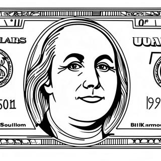 Dollar Bill Coloring Pages