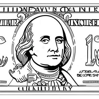 Dollar Bill Coloring Page 60892-50323