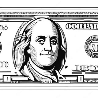 Dollar Bill Coloring Page 60892-50324