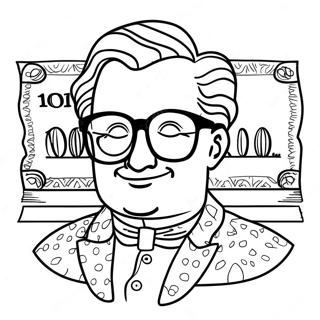 Dollar Bill Coloring Pages