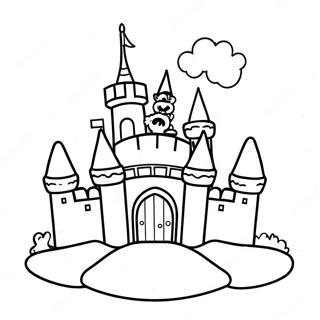 Colorful Mario Castle Adventure Coloring Page 60923-49020