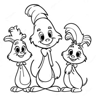 Cheerful Whoville Characters Coloring Page 6092-5031