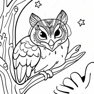 Nocturnal Animals Coloring Pages