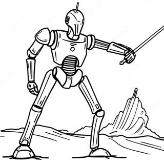 Battle Droid In Action Coloring Page 60953-49041