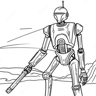 Battle Droid In Action Coloring Page 60953-49042