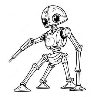 Battle Droid In Action Coloring Page 60953-49043