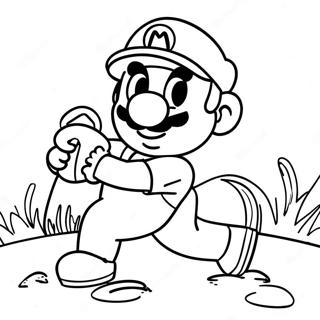 Mario Golf Coloring Page 60982-49058