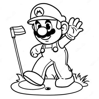 Mario Golf Coloring Page 60982-49060