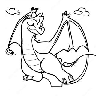 Gigantamax Charizard Flying In The Sky Coloring Page 60992-49071