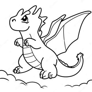 Gigantamax Charizard Flying In The Sky Coloring Page 60992-49072