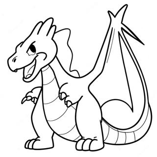 Gigantamax Charizard Breathing Fire Coloring Page 60993-49073