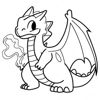 Gigantamax Charizard Breathing Fire Coloring Page 60993-49076