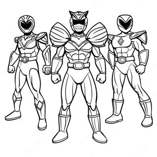 Power Rangers Beast Morphers Coloring Pages