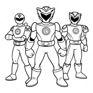 Power Rangers Beast Morphers Coloring Page 61002-49079