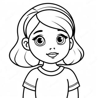 Cute Doaa Moaz Character Coloring Page 61033-49105