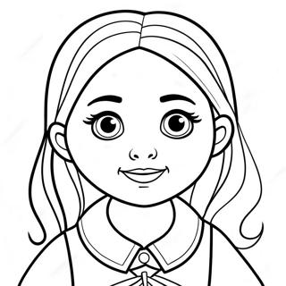 Cute Doaa Moaz Character Coloring Page 61033-49106