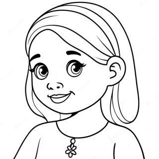 Cute Doaa Moaz Character Coloring Page 61033-49107