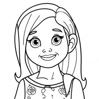 Cute Doaa Moaz Character Coloring Page 61033-49108