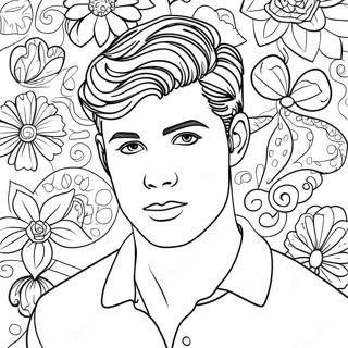 Shawn Mendes Coloring Page 61042-49111