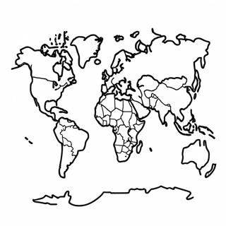 Colorful Continents Map Coloring Page 61073-49135