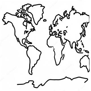 Colorful Continents Map Coloring Page 61073-49136