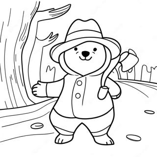 Adventurous Paddington Coloring Page 61103-49166