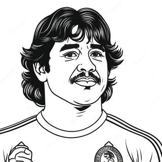 Maradona Coloring Page 61112-49163