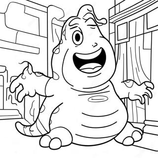 Slimer Coloring Pages