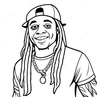 Lil Wayne Coloring Page 61142-49187