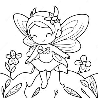 Flower Fairy Coloring Page 61162-49211