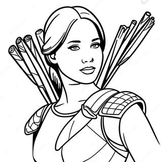 Katniss Everdeen Coloring Page 61182-49226