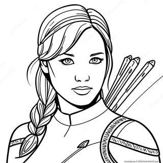 Katniss Everdeen Coloring Page 61182-49228