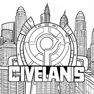 Cleveland Guardians Coloring Pages