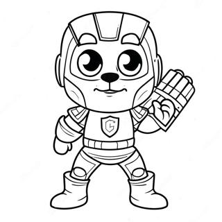 Cleveland Guardians Mascot Coloring Page 61193-49234