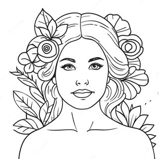 Lana Green With Flowers Coloring Page 61203-49240