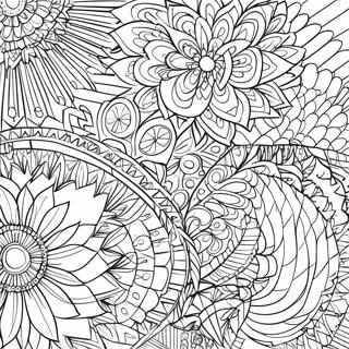 Spirograph Coloring Pages