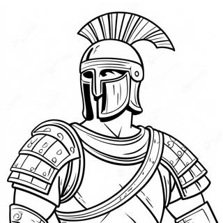 Roman Soldier Armor Coloring Page 61222-49259