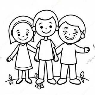 Stick Figure Family Coloring Page 61232-49263