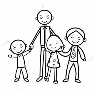 Stick Figure Family Coloring Page 61232-49264