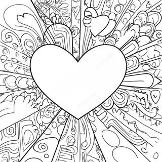 I Love You Graffiti Coloring Pages