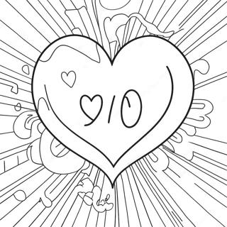 I Love You Graffiti Heart Coloring Page 61242-49272