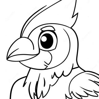 Louisville Cardinal Mascot Coloring Page 61253-49281