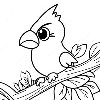 Louisville Cardinal Mascot Coloring Page 61253-49282