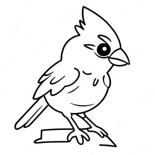 Louisville Cardinal Mascot Coloring Page 61253-49283