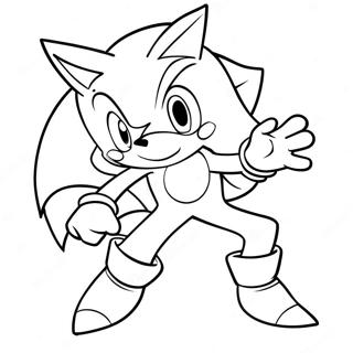 Dynamic Excalibur Sonic In Action Coloring Page 61263-49292