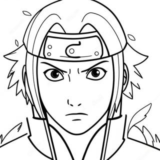 Itachi Naruto In Battle Coloring Page 61273-49298